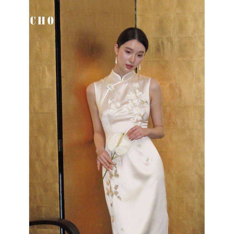 Women Qipao Cheongsam Chinese Dress Chipao旗袍新娘改良旗袍「