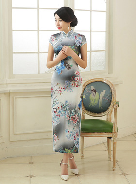 长旗袍cheongsam qipao chinese traditional dress chipao long