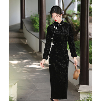 chinese dress qipao sexy women cheongsam vintage classic旗袍