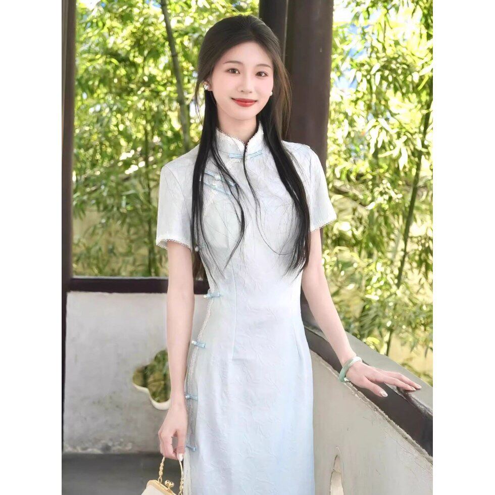 cheongsam qipao chinese dress chipao旗袍新中式女裙原版旗袍