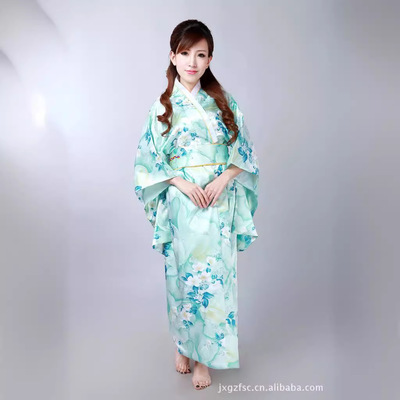 kimono dress night robe bath robe fashion dressing gown for