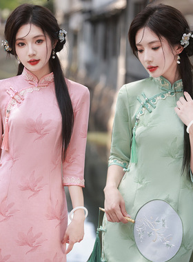 旗袍女chinese traditional dress cheongsam women chipao qipao