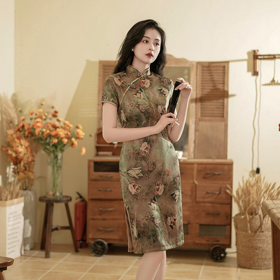 fashion clothes elegant ethnic streetwear cheongsam qipao