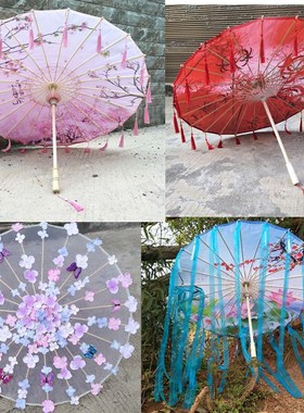 Chinese Japan Yarn Oiled Paper Silk Umbrella Cosplay油纸伞