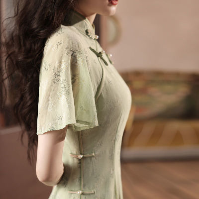 旗袍女qipao cheongsam chinese traditional  dress chipao轻款