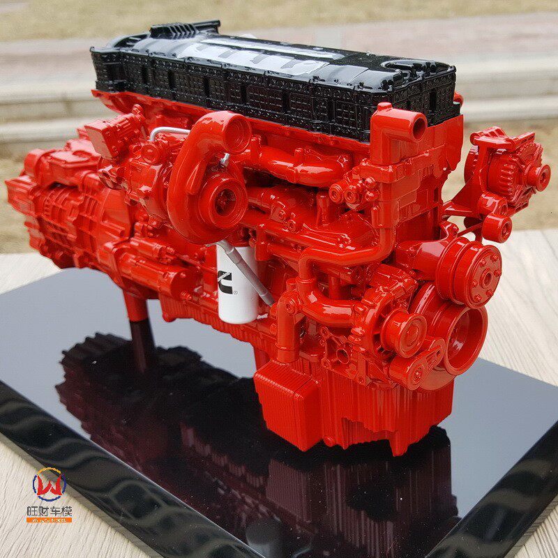 1:10 원래 XIKANG CUMMINS M15 NATIONAL VI 엔진 기어 박스 합금 모델 DONGFENG AUMAN SHAANXI AUTOMOBILE