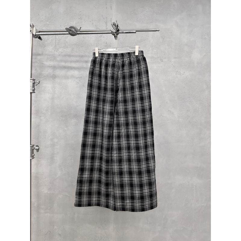 休闲时尚经典色织格纹抽绳直筒裤,女装/女士精品,休闲裤,淘宝优惠券,粉丝福利购,淘宝优惠卷