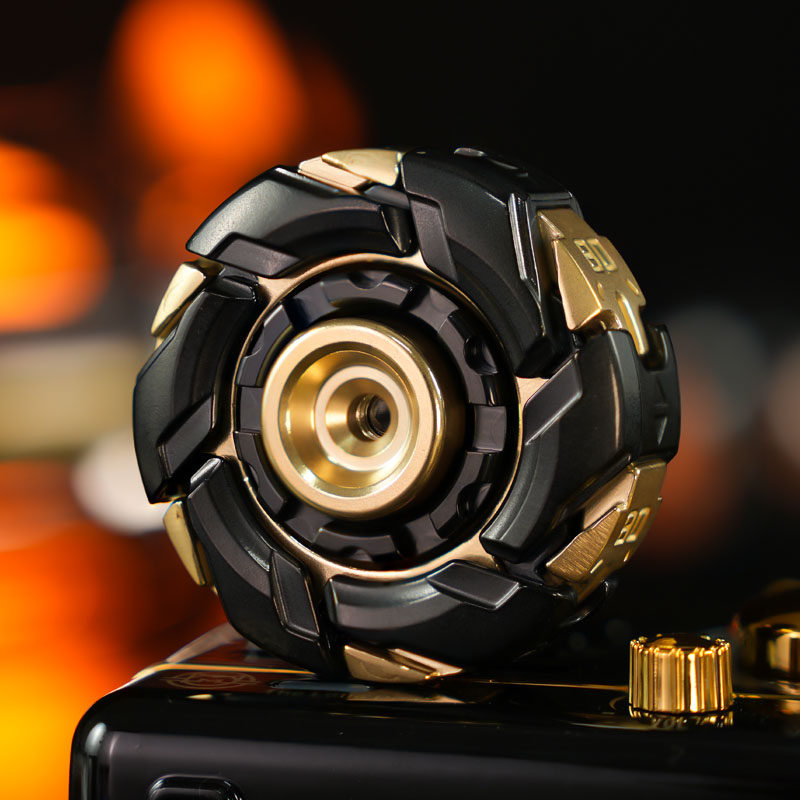 不锈钢暴躁08旋转开甲指尖陀螺edc解压玩具上班无聊摸鱼减压神器