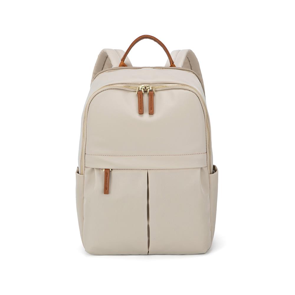 14寸休闲通勤多功能双肩包女电脑背包2025春百搭简约大容量旅行包