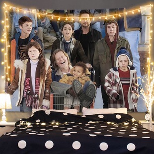 美剧无耻之徒背景布弗兰克周边墙上挂布房间出租屋装饰墙布挂毯