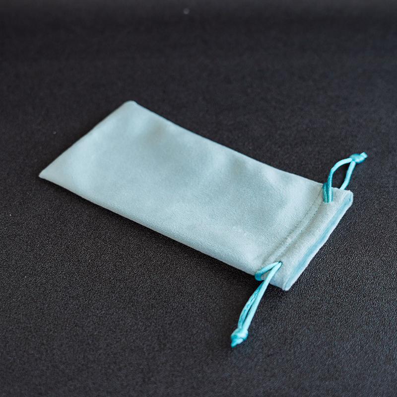 户外运动骑行绒布抽绳眼镜收纳袋