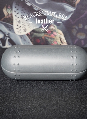 铝制圆形眼镜盒子轻便抗压近视眼镜盒太阳镜盒光学墨镜盒大小号款