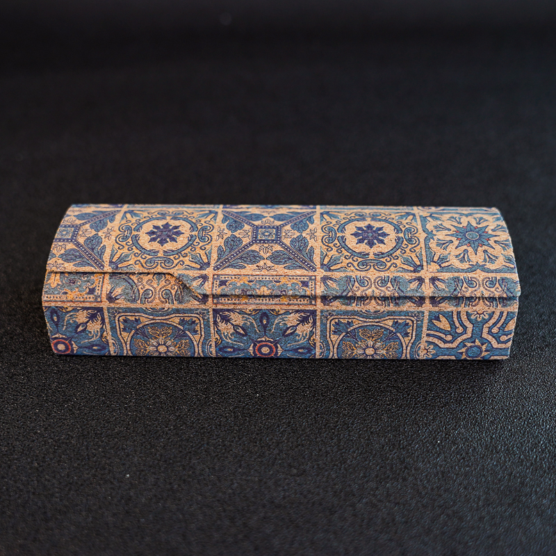 文艺蓝色壁画国风防压男女感复古