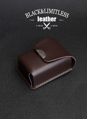 高品质折叠老花镜盒便携挂腰式镜盒可穿皮带老花盒眼镜盒皮质皮套