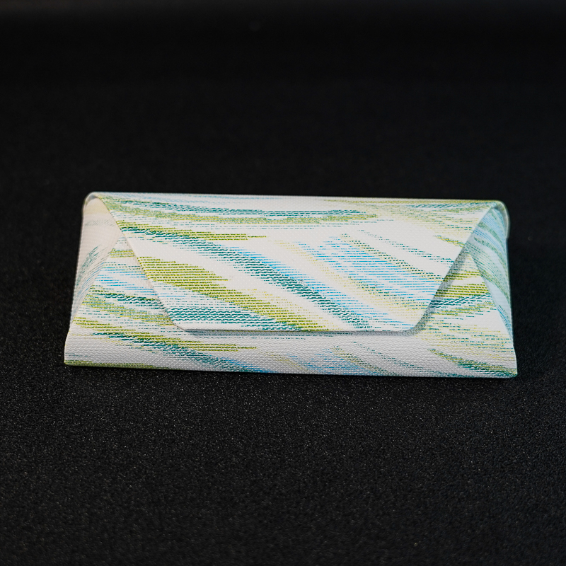 眼镜盒简约高级渐变撞色眼镜盒太阳镜墨镜收纳盒便携轻盈防尘抗压