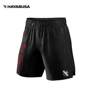 HAYABUSA 隼UFC BJJ新款男女格斗短裤巴西柔术散打泰拳训练健身裤