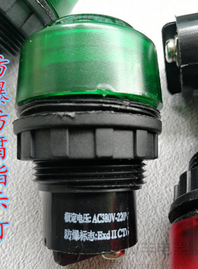 8030防爆防腐指示灯 红 绿 黄 白色220v380v24vLED防爆信号灯30MM