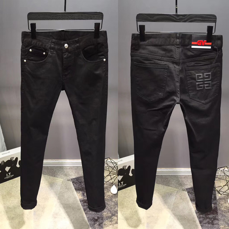 欧洲站潮牌新款g家男压花牛仔裤