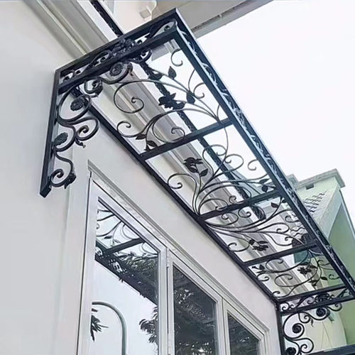 铁艺雨棚金七福遮阳防雨阳台庭院