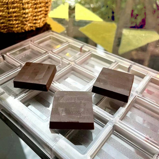 坚果巧克力锤模具正方形透明翻糖塑料糖果制作迪拜巧克力烘焙模型