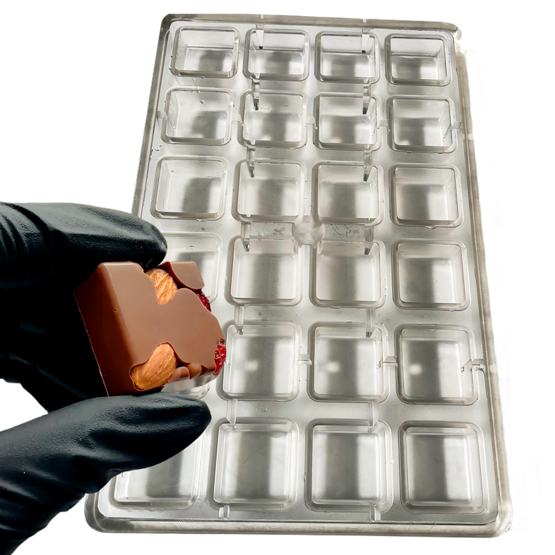 卡米露巧克力模具正方型透明圆球半圆心形翻糖塑料朱古力烘焙模具