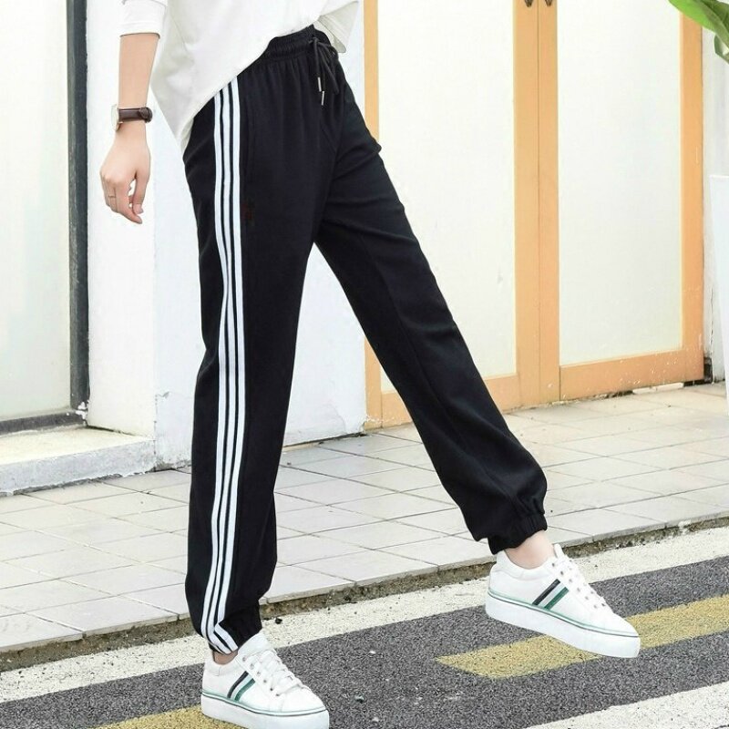 Women's sports pants Thin section Beam feet student Korean Edition Casual pants Large Easy summer Ninth pants spring and autumn trousersin the Women's clothing/Boutique , Pants , Casual pants  category - from Buy2taobao.com to provide professional Taobao agent buy service