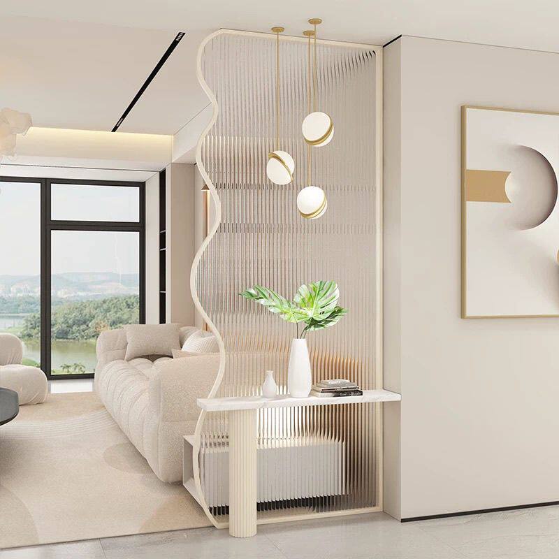 长虹 长虹水波纹隔断 玻璃屏风 轻奢艺术 客厅玄关 网红经典时尚