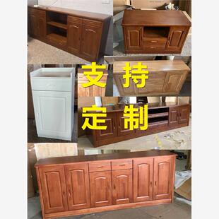 定制各种尺寸电视柜储物柜餐边柜客厅边柜阳台柜组合柜高低矮地柜