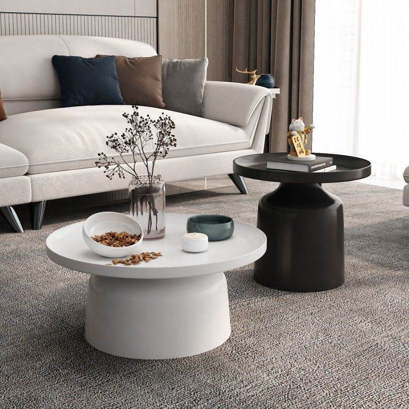 北欧客厅茶几组合ins小户型圆形现代简约轻奢家用创意床头柜边几