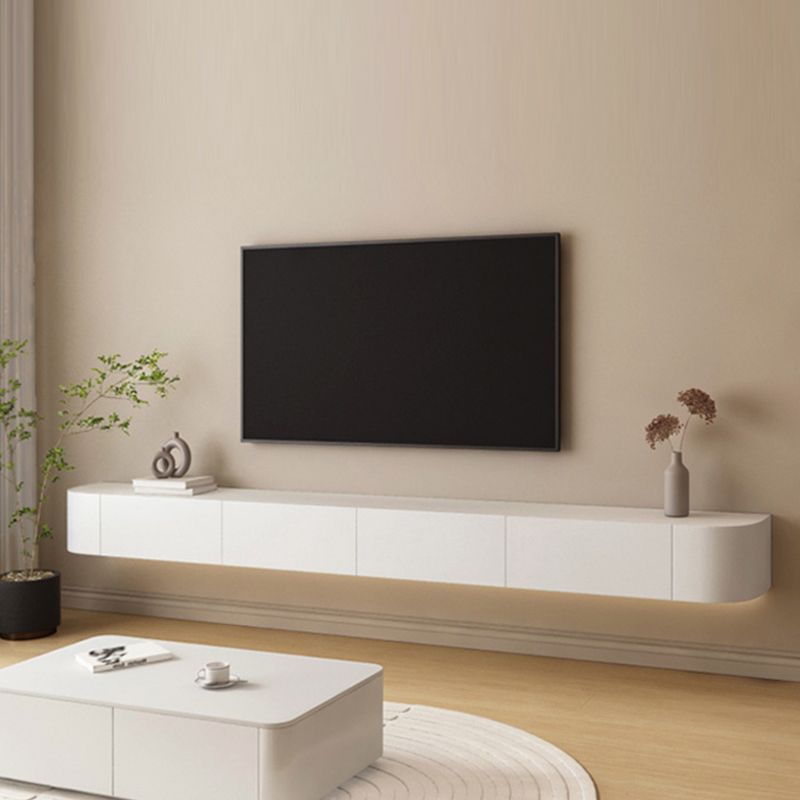 全实木家用电视柜悬浮挂墙超薄酒店房间烤漆新款简易岩板悬挂