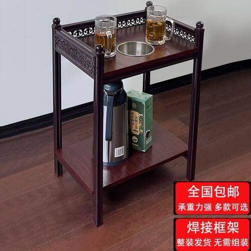 麻将茶几棋牌室移动边几茶楼茶水架客厅沙发方形茶几角几茶边柜茶
