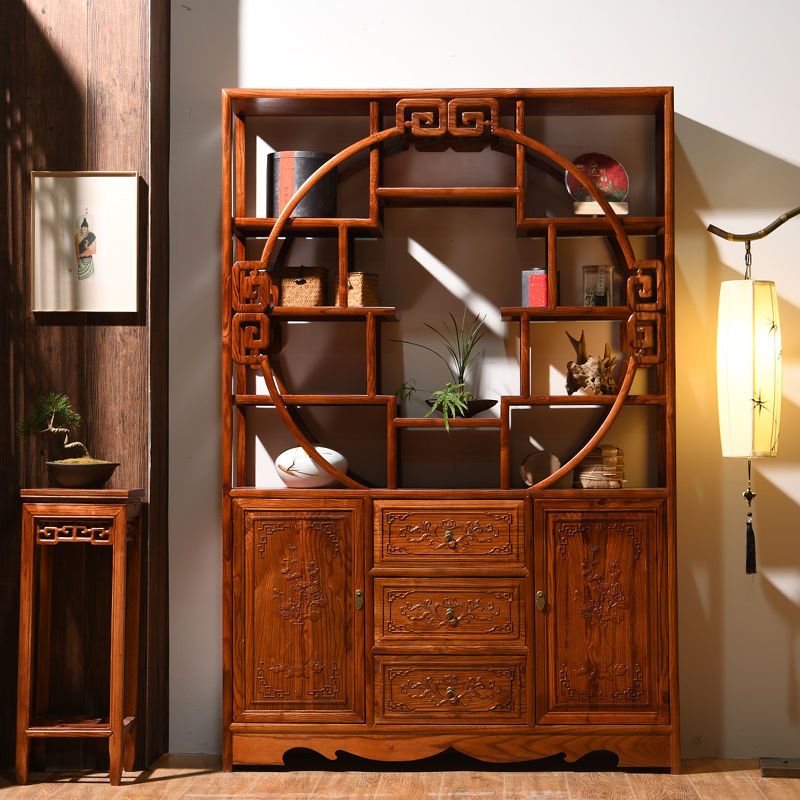 实木 中式 1米5 多宝阁 博古架 隔断置物架 收纳展示柜