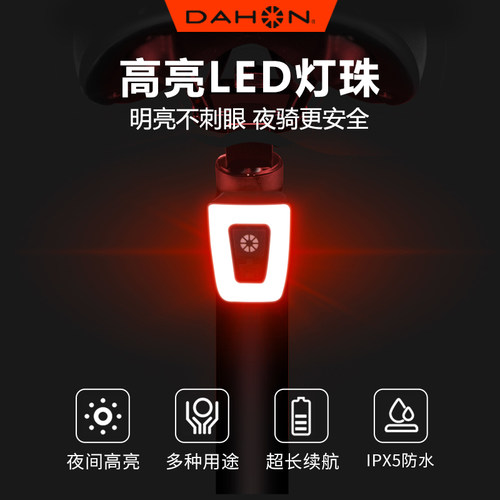 Dahon/大行多功能LED尾灯夜骑灯