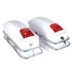 Mục đích chung Prince xe treo hộp bên hộp bên hộp xe máy đuôi hộp nhựa treo hộp phụ xe máy sửa đổi phụ tùng - Xe gắn máy phía sau hộp thùng chứa đồ xe máy Xe gắn máy phía sau hộp