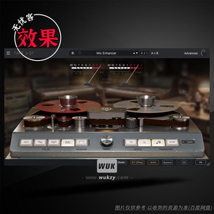 全真空管四轨模拟磁带机 Arturia Tape J-37 骤停效果 饱和插件