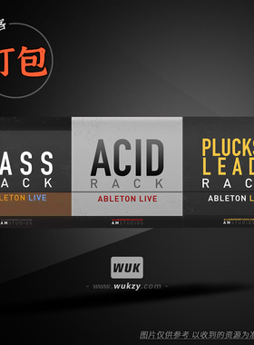 打包3款Allan Morrow ADG合集 Acid-Bassline-Plucks Leads Rack