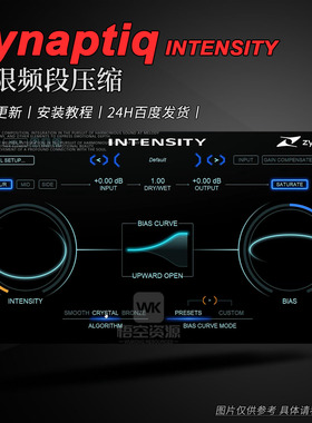 混音\母带无限频段压缩插件 Zynaptiq INTENSITY v2.0效果器