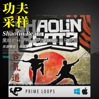 黑暗的HipHop声音和功夫声乐剪辑