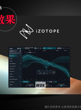 母带频响平衡监控器效果 iZotope Tonal Balance Control 3