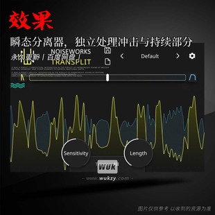 NoiseWorks TranSplit 底鼓\贝斯\高精度瞬态设计插件效果器