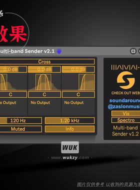 多频段发送器 Soundaround Multiband Sender v2.1 Max For Live