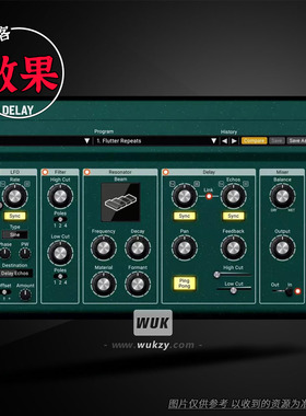 Applied Acoustics Systems Objeq Delay丨物理建模延迟效果器