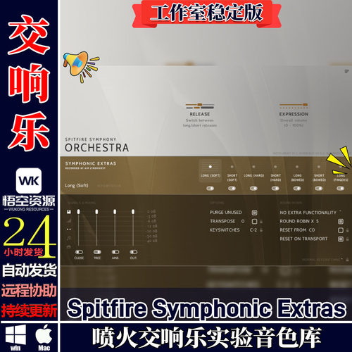 2025 Spitfire Audio Symphonic Extras交响乐实验标准音色库