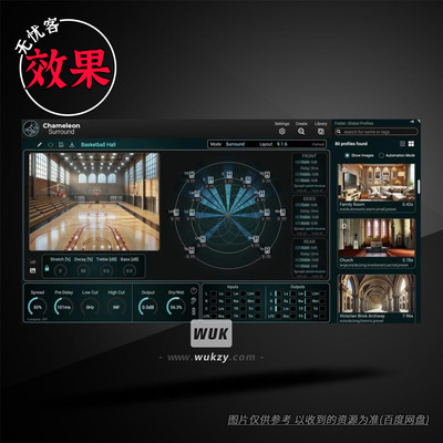 Accentize Chameleon Surround v1.1.3（AI智能环绕声房间混响）