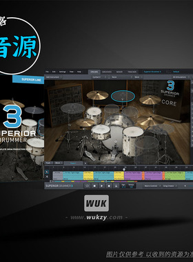超级鼓手3丨Toontrack Superior Drummer v3.4.2 自动鼓机音源