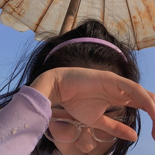 ONE GREEN 新款带齿横纹1cm糖果色发箍 简约校园少女头箍发饰