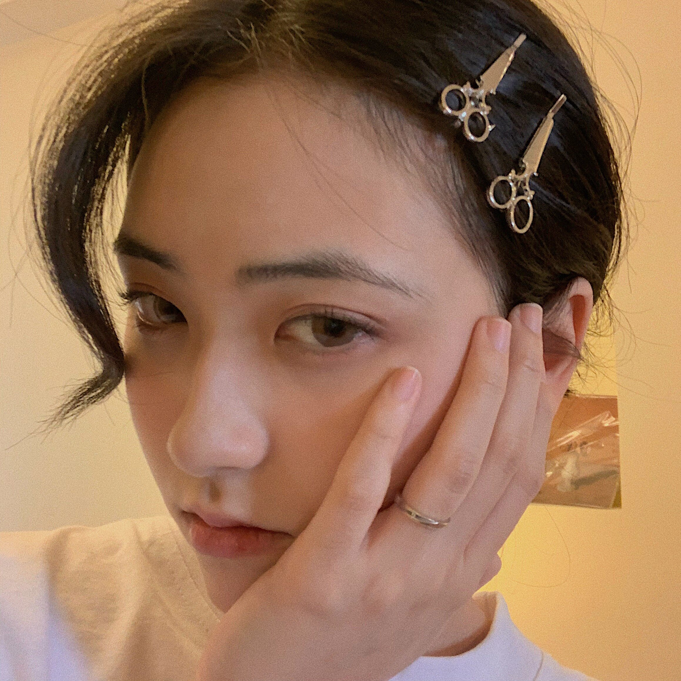 暗黑欧美风嘻哈土酷蹦迪剪刀发夹