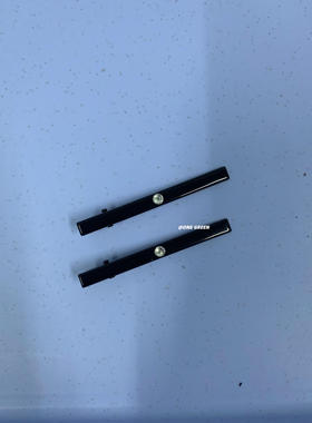 ONE GREEN 10.15NEW 甜美博主同款黑色单钻一字夹 简约百搭鸭嘴夹