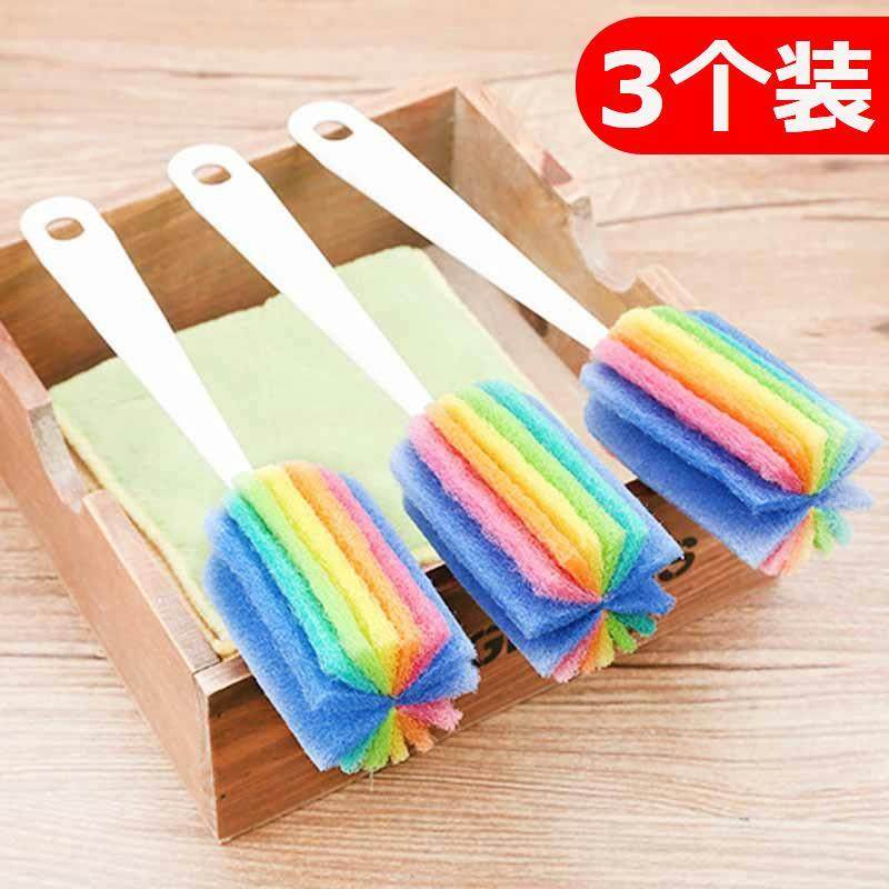 百洁布长柄玻璃杯刷奶瓶刷子旋转洗杯神器清洁刷,家庭/个人清洁工具,杯刷/瓶刷,淘宝优惠券,粉丝福利购,淘宝优惠卷