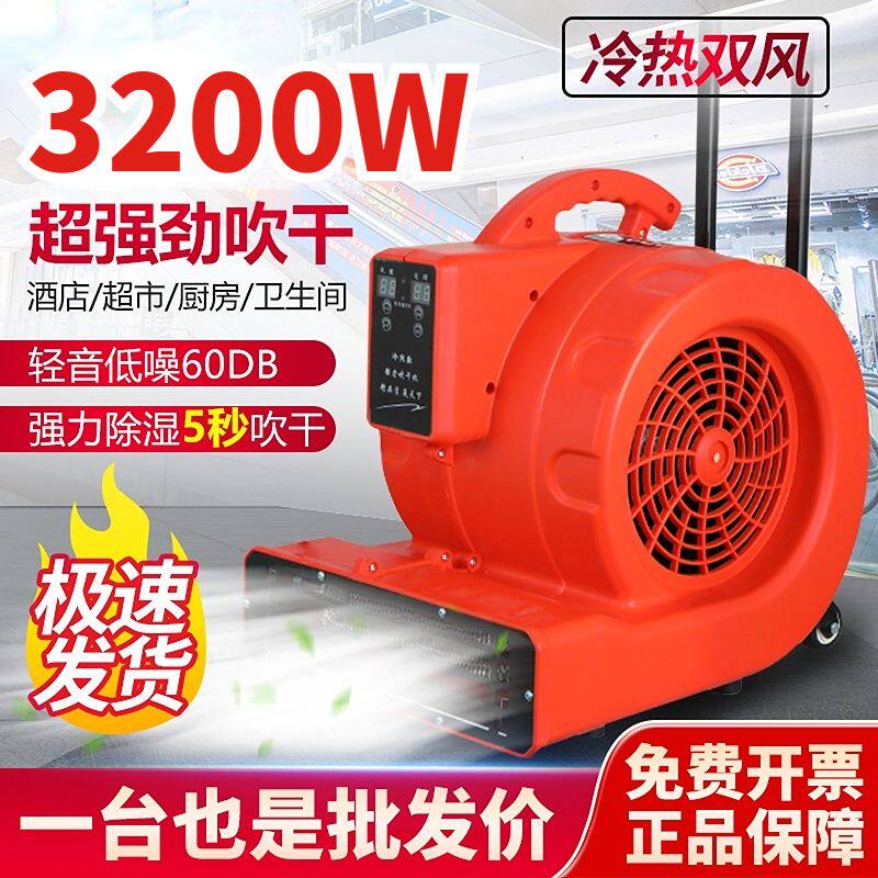 德国品质【快速除湿】地面吹干机冷热吹地机小型商用大功率家用卫